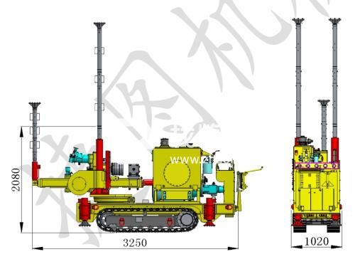 捷圖ZDY3500LPS型煤礦用履帶式全液壓坑道鉆機(jī)